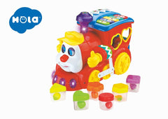 Trenulet educativ cu forme sunete si lumini, Jucarii Bebe - Publisol.ro