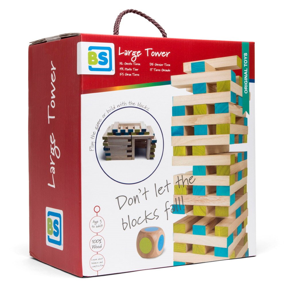 Turn Jenga Gigant cu zaruri, BS Toys - Publisol.ro