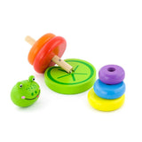 Turn montessori din lemn, Broscuta, Viga Toys - Publisol.ro