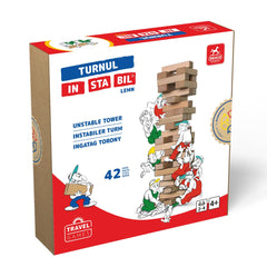 Turnul Instabil, editia Travel - Joc de indemanare, D - Toys - Publisol.ro