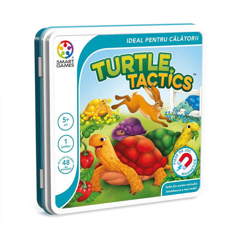 Turtle Tactics, joc de logica cu 48 de provocari, 5+ ani, editie lb. Romana, Smart Games - Publisol.ro