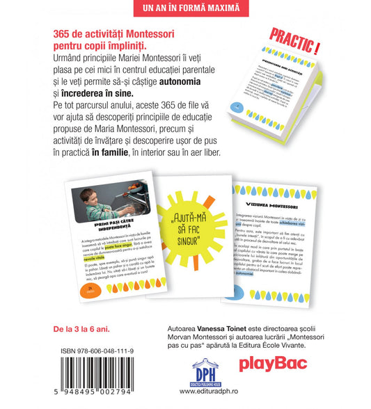 Un an in forma maxima: 365 de activitati Montessori, de PlayBac - Vanessa Toinet - Publisol.ro