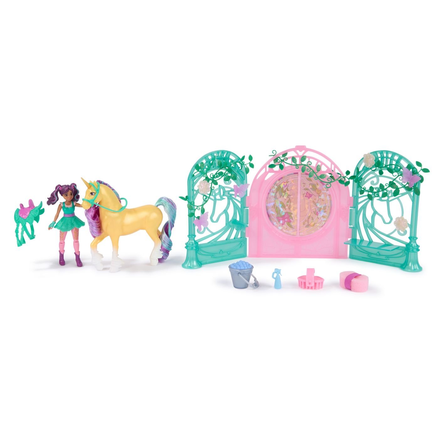 Unicorn Academy set papusa ava si unicornul leaf cu accesorii - Publisol.ro