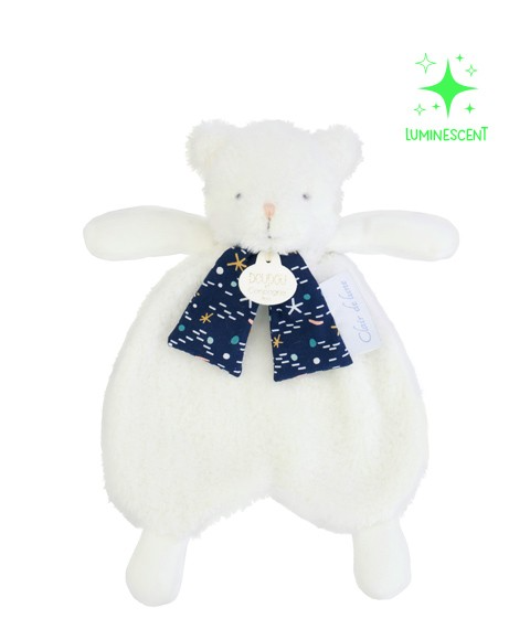 Ursulet textil Doudou   CLAIR DE LUNE, 26 cm - Doudou et Compagnie