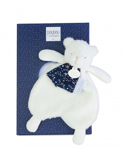 Ursulet textil Doudou   CLAIR DE LUNE, 26 cm - Doudou et Compagnie