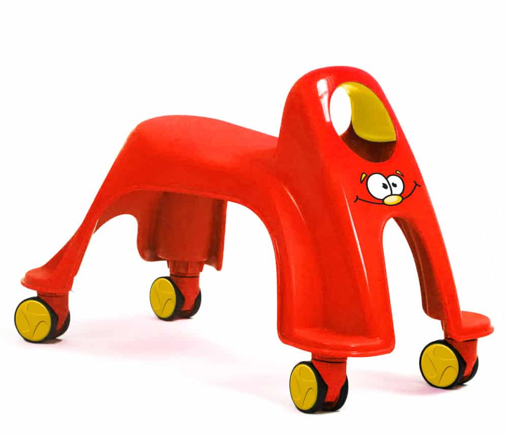 Vehicul fara pedale pentru copii - Whirlee - Rosu, D - Toys - Publisol.ro