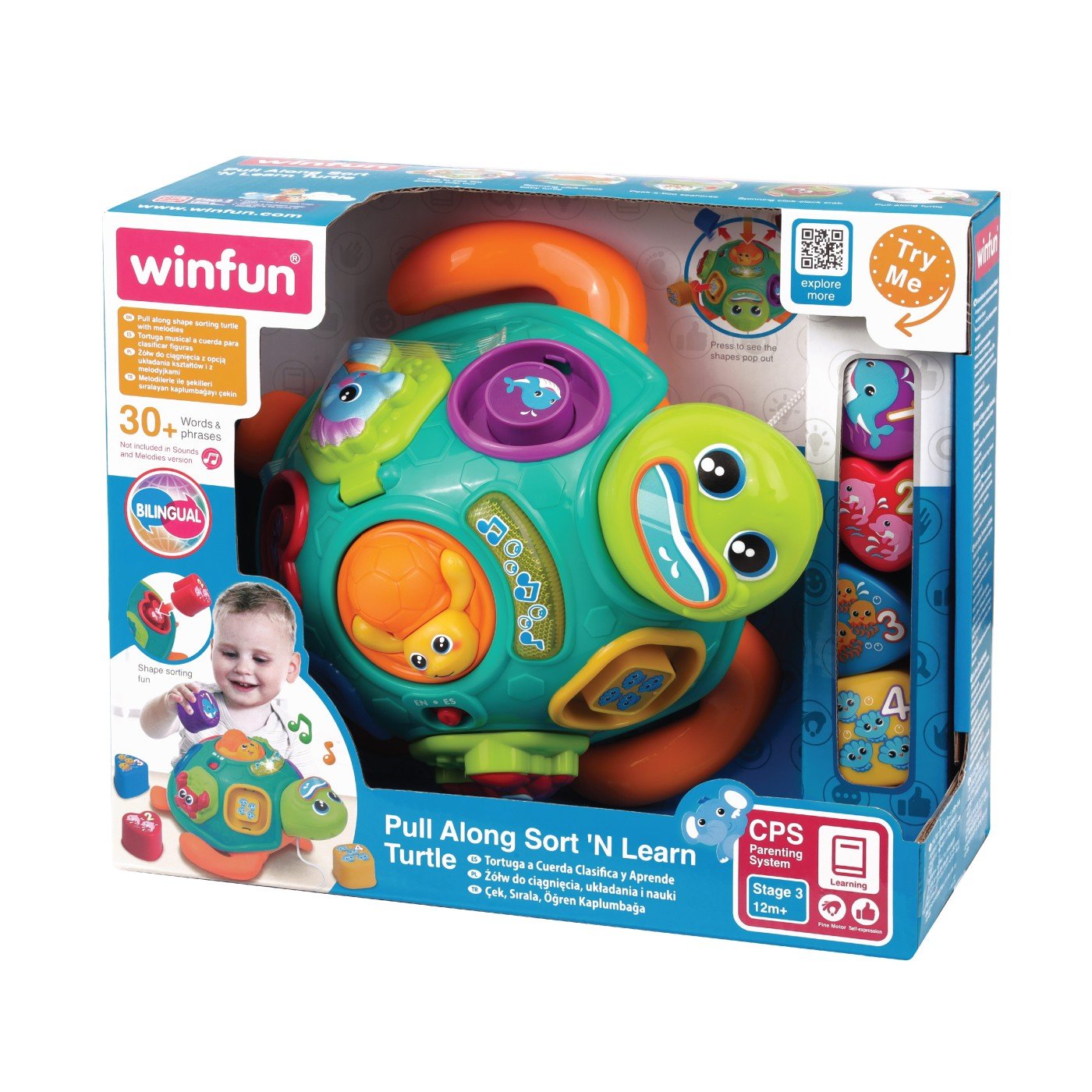 Winfun jucarie de tras testoasa cu forme - Publisol.ro