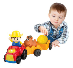 Winfun tractoras cu remorca si figurina fermier, WINFUN - Publisol.ro