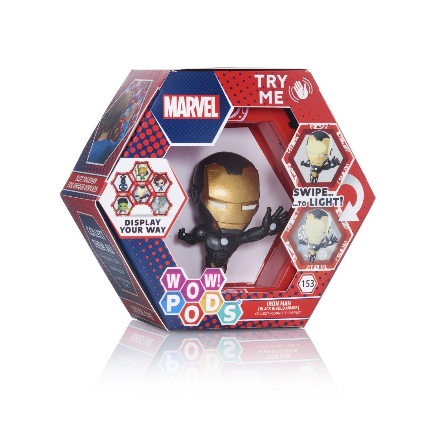 Wow! pods - marvel iron man cu armura negru si auriu, WOW! STUFF - Publisol.ro
