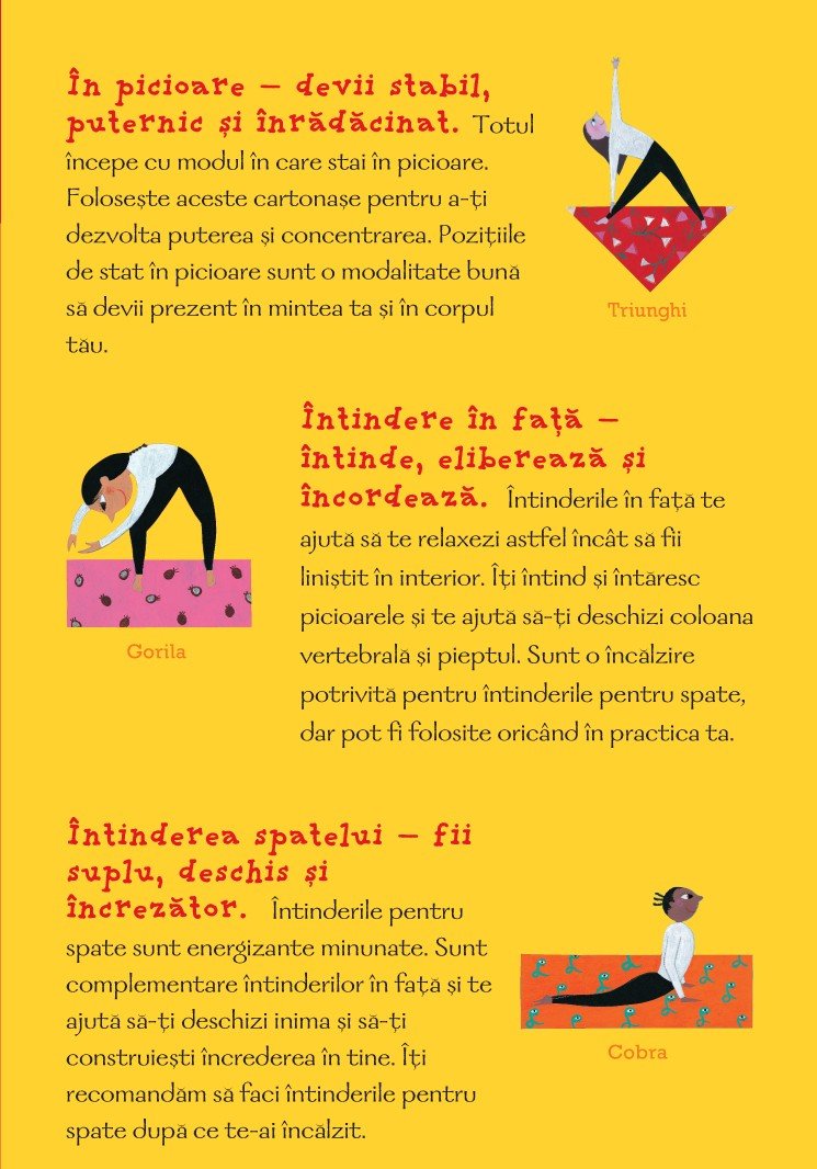 Yoga pentru toti - 50 de activitati distractive de yoga pentru copii si adulti , de Tara Guber, Leah Kalish; ilustrații: Sophie Fatus - Publisol.ro