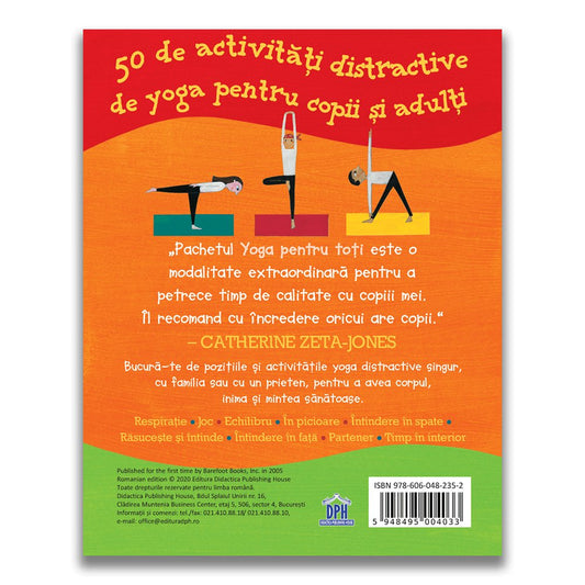 Yoga pentru toti - 50 de activitati distractive de yoga pentru copii si adulti , de Tara Guber, Leah Kalish; ilustrații: Sophie Fatus - Publisol.ro