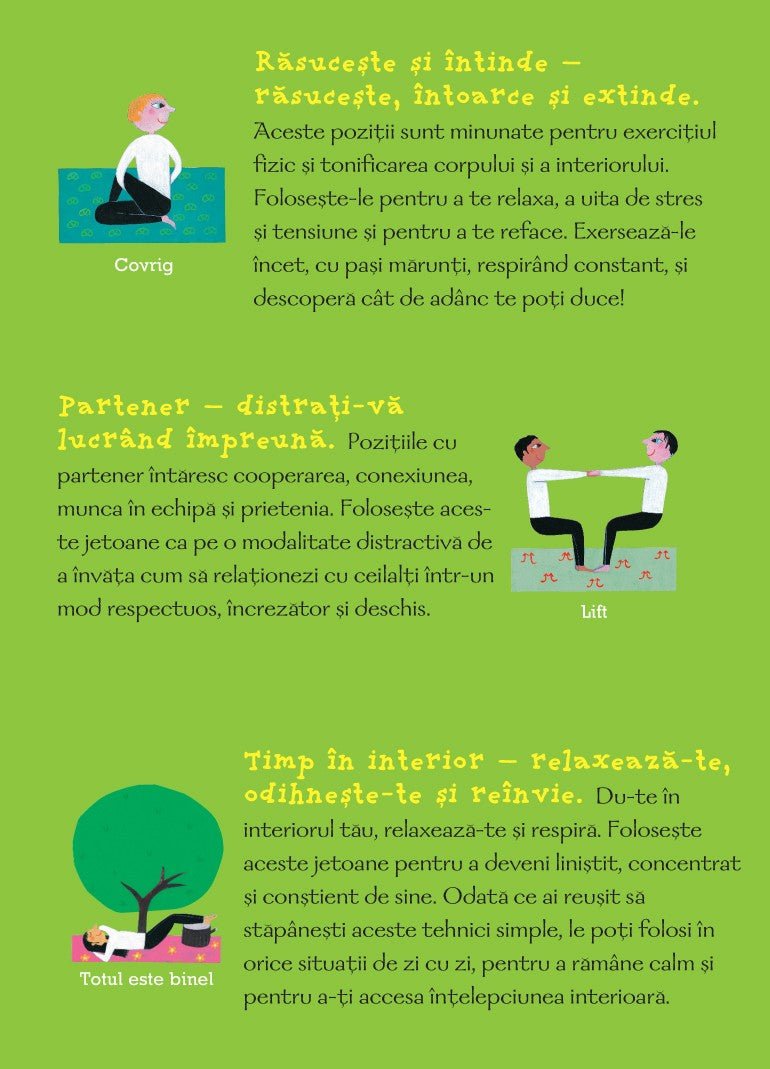 Yoga pentru toti - 50 de activitati distractive de yoga pentru copii si adulti , de Tara Guber, Leah Kalish; ilustrații: Sophie Fatus - Publisol.ro