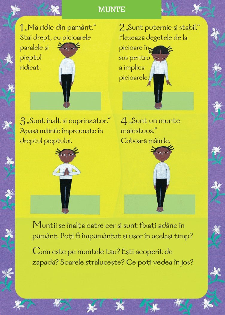 Yoga pentru toti - 50 de activitati distractive de yoga pentru copii si adulti , de Tara Guber, Leah Kalish; ilustrații: Sophie Fatus - Publisol.ro