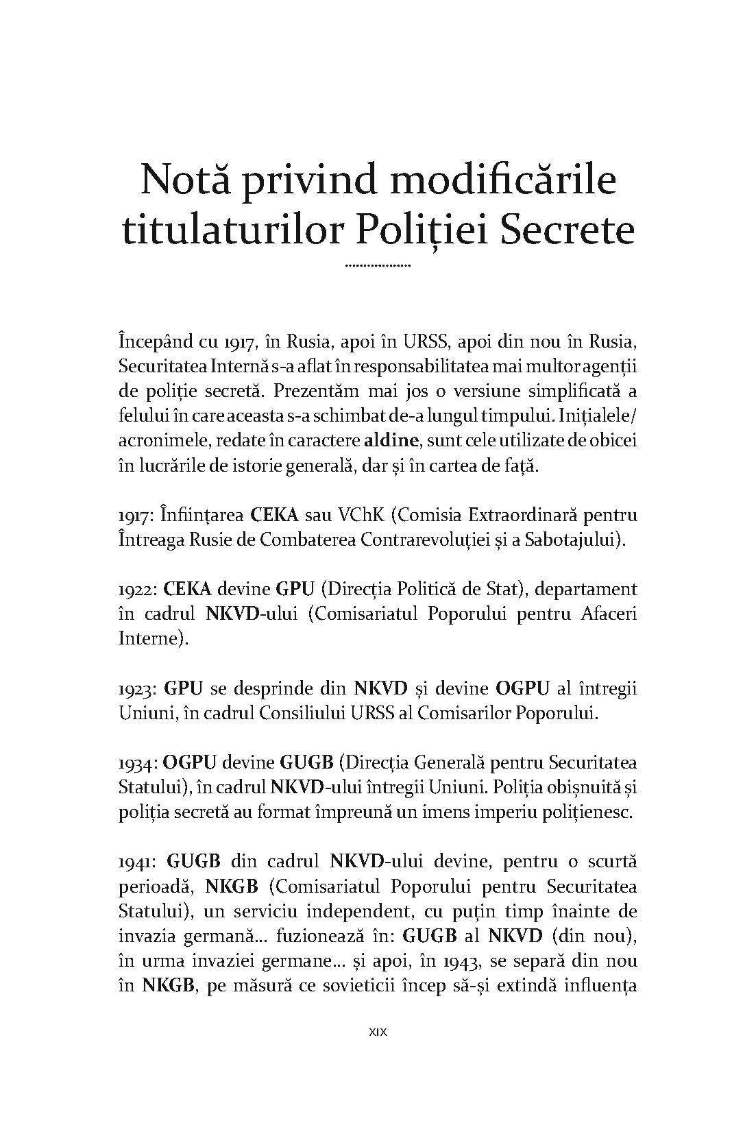 O Istorie Secreta: Statul Politienesc al Rusiei Sovietice - Publisol.ro